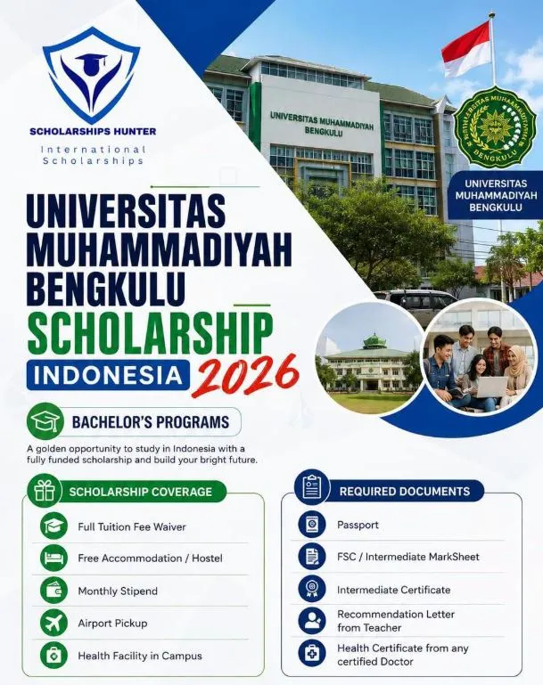 Universitas Muhammadiyah Bengkulu Scholarship in Indonesia Scholarship Information