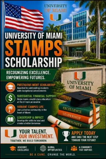  University of Miami Stamps Scholarship  Scholarship Information