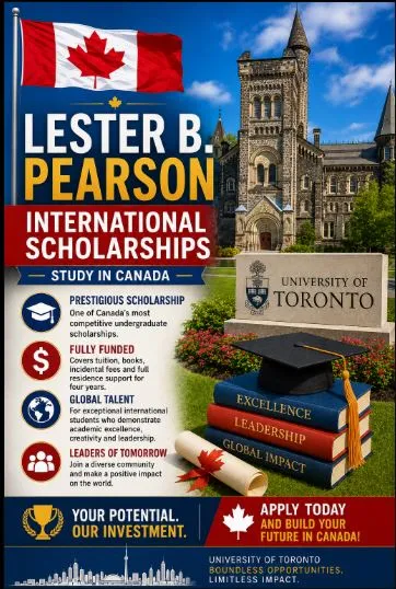 Lester B. Pearson International Scholarships Scholarship Information Lester B. Pearson International Scholarships Scholarship Information