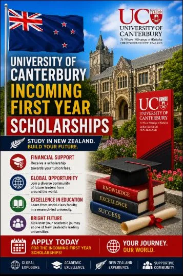 University of Canterbury Incoming First Year Scholarships Scholarship Information University of Canterbury Incoming First Year Scholarships Scholarship Information