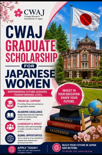 CWAJ Graduate Scholarship for Japanese Women  Scholarship Information