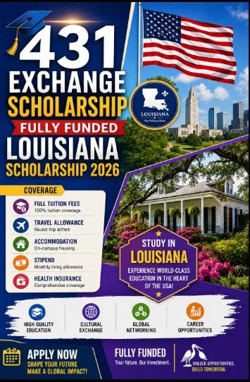 431 Exchange Scholarship for Resident of Louisiana Scholarship Information 431 Exchange Scholarship for Resident of Louisiana Scholarship Information