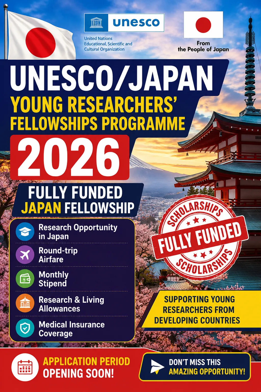 UNESCO Japan Fully Funded Fellowship Scholarship Information UNESCO Japan Fully Funded Fellowship Scholarship Information
