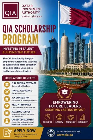 Qatar Investment Authority (QIA) Scholarship Program  Scholarship Information