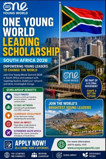 One Young World Leading Scholarship Scholarship Information One Young World Leading Scholarship Scholarship Information