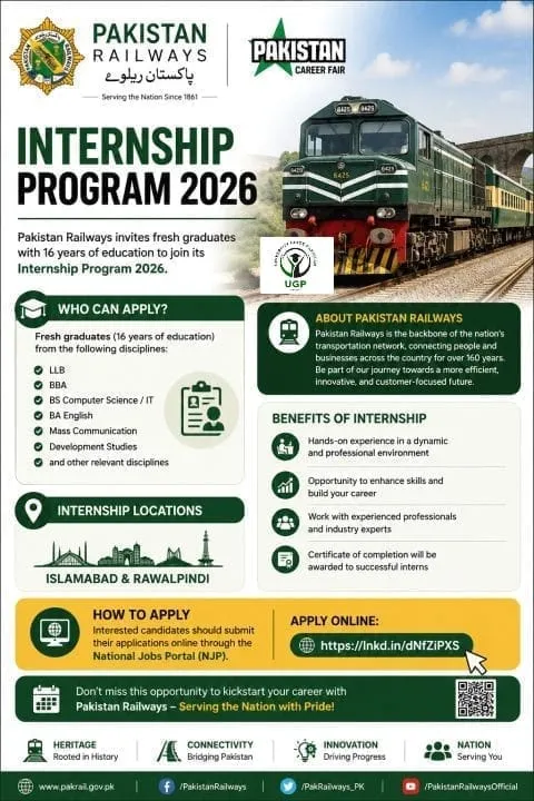 Pakistan Railways Internship Program Scholarship Information Pakistan Railways Internship Program Scholarship Information