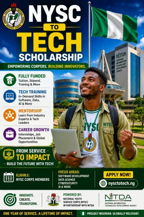 NYSC to Tech Scholarship Scholarship Information NYSC to Tech Scholarship Scholarship Information