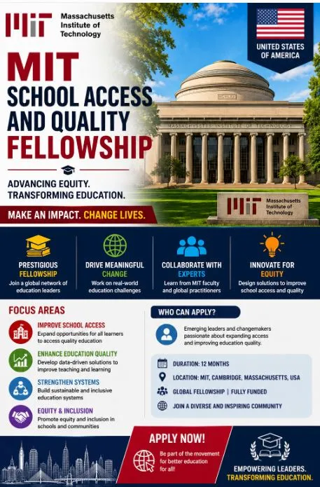 MIT School Access and Quality (SAQ) Fellowship Scholarship Information MIT School Access and Quality (SAQ) Fellowship Scholarship Information