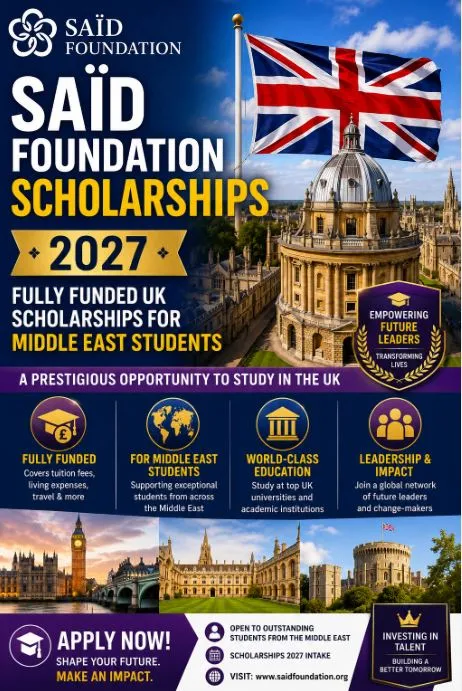 ​​​​​​​Saïd Foundation Scholarships Scholarship Information