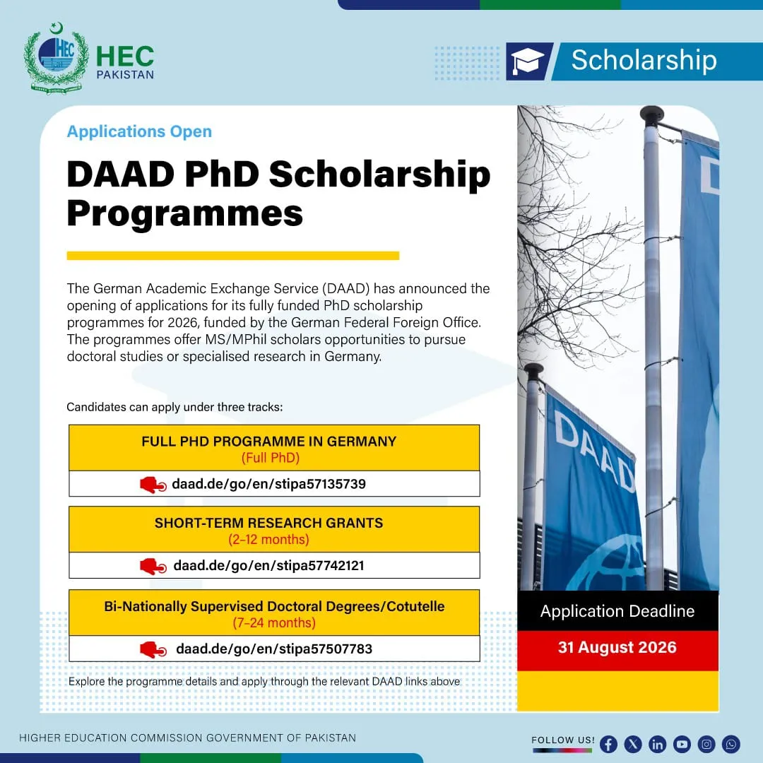 DAAD PhD Fully Funded Germany Scholarships Scholarship Information DAAD PhD Fully Funded Germany Scholarships Scholarship Information