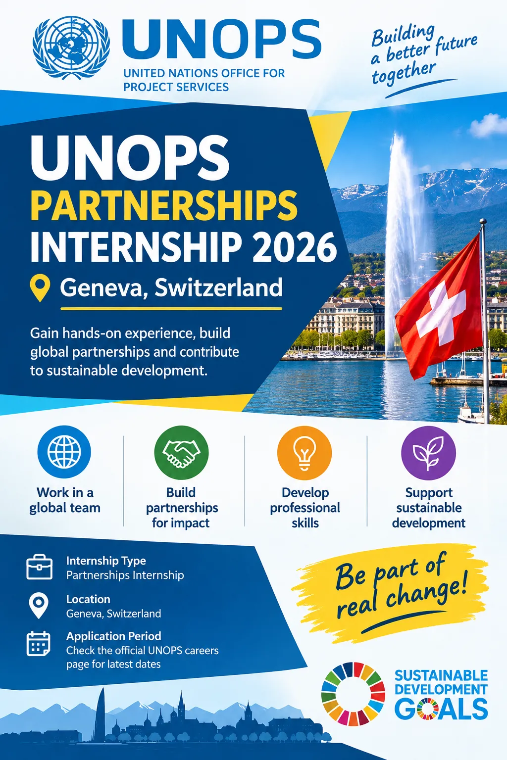 UNOPS Partnerships Internship Scholarship Information UNOPS Partnerships Internship Scholarship Information