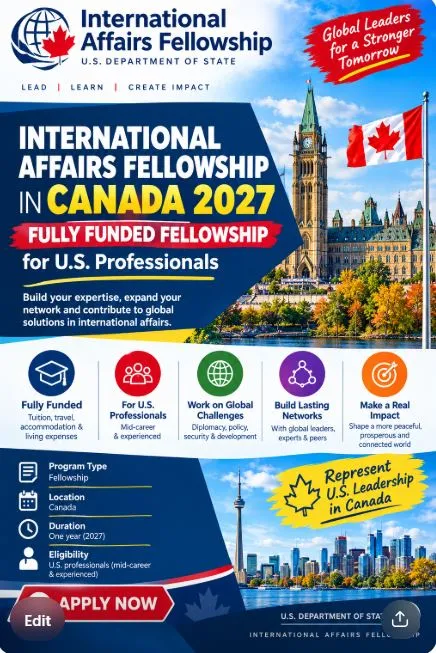 International Affairs Fellowship in Canada Scholarship Information International Affairs Fellowship in Canada Scholarship Information