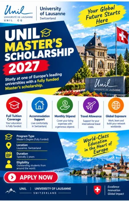UNIL Master's Scholarship Scholarship Information UNIL Master's Scholarship Scholarship Information