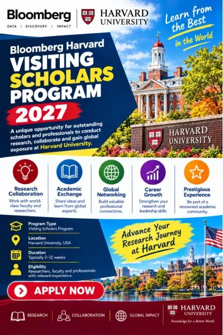 Bloomberg Harvard Visiting Scholars Program Scholarship Information Bloomberg Harvard Visiting Scholars Program Scholarship Information