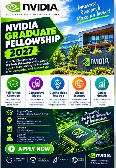 NVIDIA Graduate Fellowship Scholarship Information NVIDIA Graduate Fellowship Scholarship Information